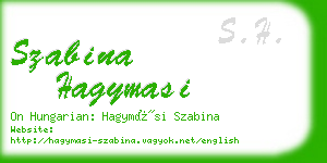 szabina hagymasi business card